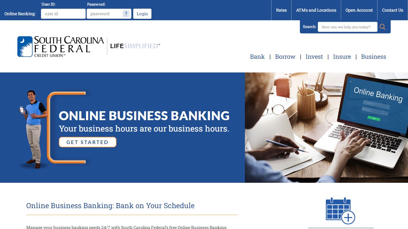 Online Business Banking | South Carolina Federal Credit Union