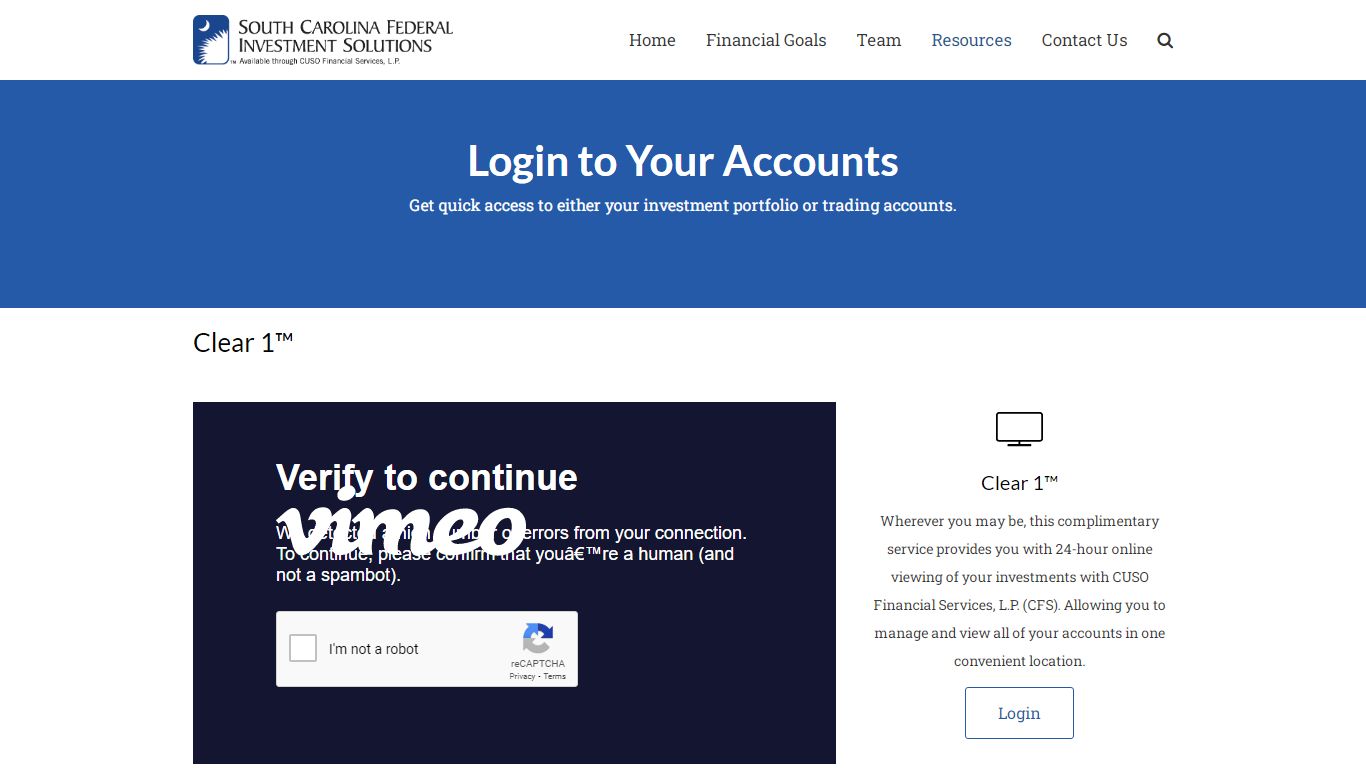 Login to Your Accounts - South Carolina FCU Investment Solutions Center